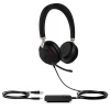 UH38 Dual UC&nbsp;-BAT/Stereo/ANC/USB/Drát/BT/Bezdrát/Černá