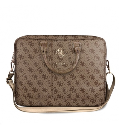 Guess PU 4G Metal Logo Taška na Notebook 15/16" Brown