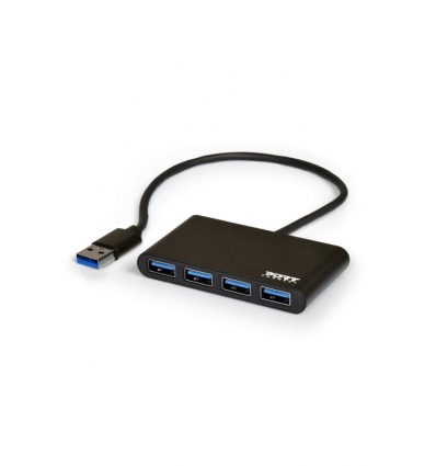 PORT CONNECT USB HUB, 4x USB 3.0, černý