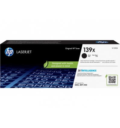 HP 139X, černá tonerová&nbsp;kazeta 4000 stran, W1390X