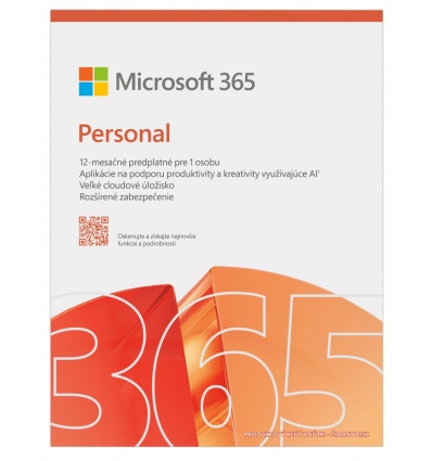 Microsoft 365 Personal FY25H2 Mac/Win, 1rok, SK