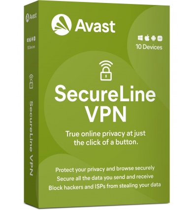Avast SecureLine VPN Multi-device up to 10 device 3Y