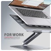 AXAGON STND-LQ hliníkový HQ stojan na notebook 10"-17.3" nastavitelná výška a úhel, šedý