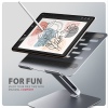 AXAGON STND-LQ hliníkový HQ stojan na notebook 10"-17.3" nastavitelná výška a úhel, šedý