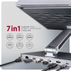AXAGON HMC-STND, stojan pro 10"-17" notebooky, USB 5Gbps hub, 3x USB-A, HDMI 4k/60Hz, RJ-45, PD 100W