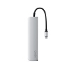 Epico 6v1 hliníkový USB-C 8K hub - stříbrná
