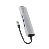 Epico 6v1 Slim Hub 8K s USB-C konektorem - stříbrná