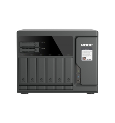 QNAP TVS-h877AX-R5-16G (AMD Ryzen 5, 16GB DDR5 RAM, 6x 3,5"+ 4x 2,5", 3x PCIe, 2x 2,5GbE, 2x 10GbE)