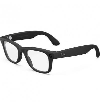 Meta Ray-Ban Gen2 Wayfarer, Matte Black, Clear/Grey Transitions (Large)