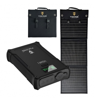 Set powerbanka Viking VIDAR I a solární panel Viking L60 PD