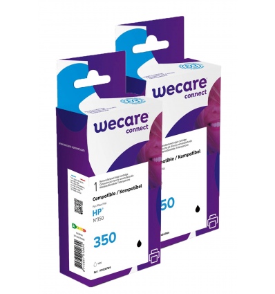 WECARE ARMOR sada ink pro HP CB335E 2x14ml,černá,