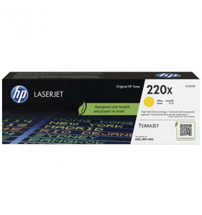 HP W2202X, yellow toner.&nbsp;kazeta HP LaserJet 220X