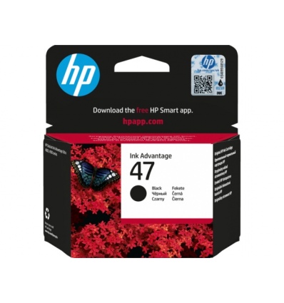 HP 47 inkoustová kazeta černá, 6ZD21AE