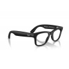 Meta Ray-Ban Gen2 Wayfarer, Matte Black, Clear (Large)