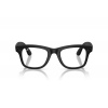 Meta Ray-Ban Gen2 Wayfarer, Matte Black, Clear (Large)