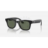 Meta Ray-Ban Gen1 Wayfarer - Matte Black/Clear to Graphite Green Transitions