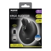 PORT CONNECT ERGO AUDITOR/Vertikální/Optická/Pro praváky/4 800 DPI/USB+BT/Černá