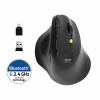 PORT CONNECT ERGO SOFT COLLECTION/Vertikální/Optická/Pro praváky/1 600 DPI/USB+BT/Černá