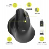 PORT CONNECT ERGO SOFT COLLECTION/Vertikální/Optická/Pro praváky/1 600 DPI/USB+BT/Černá