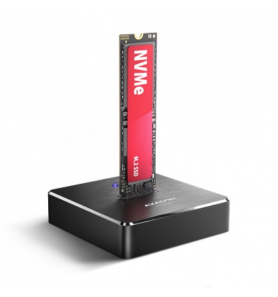 AXAGON ADSA-M2C11, USB-C 10Gbps dokovací stanice pro 1× M.2 NVMe/SATA SSD