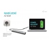 i-tec USB-C/USB-A Metal HUB 6 port (3x USB-C, 3x USB-A), LAN, Power Delivery 85W