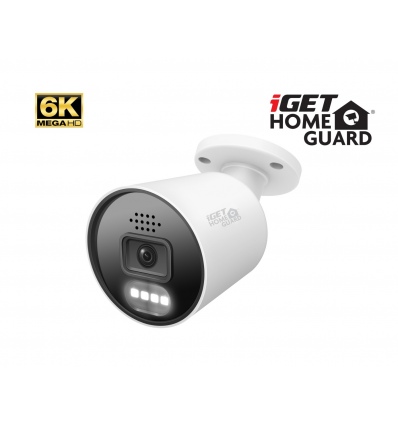 iGET HGNHK942CAM - MegaHD 6K PoE IP kamera, SMART AI detekce, IP67, zvuk, noční přísvit 40m, ONVIF