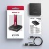 AXAGON ADSA-M2C11, USB-C 10Gbps dokovací stanice pro 1× M.2 NVMe/SATA SSD