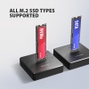 AXAGON ADSA-M2C11, USB-C 10Gbps dokovací stanice pro 1× M.2 NVMe/SATA SSD