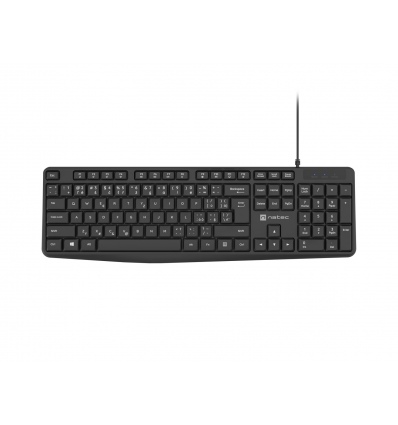 Natec klávesnice Nautilus 2/Drátová USB/CZ-SK layout/Černá
