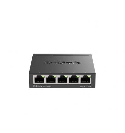 D-Link DGS-105GL Kovový 5-portový Gigabit stolní switch