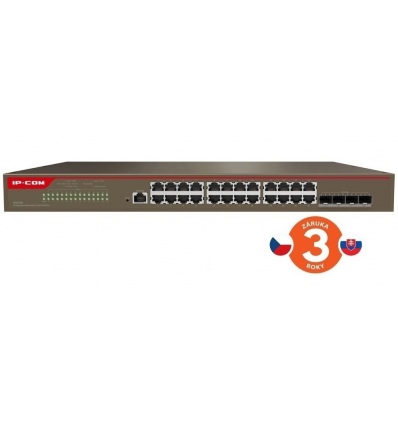 Tenda IP-COM G5328X Cloud L3 Managed 10G Switch, 24x 1GB RJ45, 4x 10G SFP+, Rackmonut