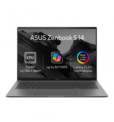 ASUS Zenbook S 14 OLED/UX5406AA-OLED234XZ/U9-386H/14"/2880x1800/T/32GB/1TB/Intel int/W11P/Gray/2R