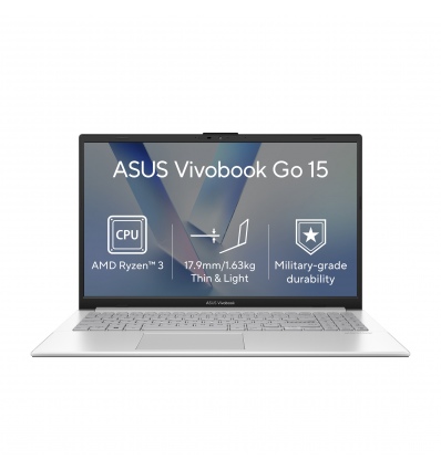ASUS Vivobook Go 15/E1504FA-BQ5409W/R3-30/15,6"/FHD/8GB/256GB/AMD int/W11H/Silver/2R