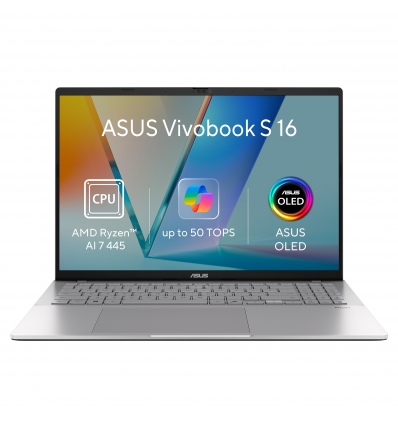 ASUS Vivobook S 16/M3607GA-OLED002W/AI7-445/16"/WUXGA/32GB/1TB/AMD int/W11H/Silver/2R