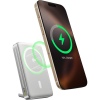 Baseus Powerbanka PicoGo Qi2 10000mAh 45W s kabelem USB-C šedá