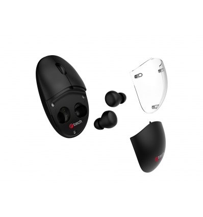 Myš s TWS sluchátky C-TECH WLM-21 Dual mode,