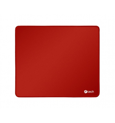 Podložka pod myš C-TECH MP-01, červená, 320x270x4mm, obšité okraje