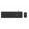 Klávesnice C-TECH KBM-108, drátový combo set s myší, multimediální, USB, CZ/SK