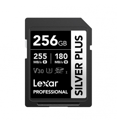 Lexar 256GB Pro SILVER PLUS SDXC C10 V30 U3