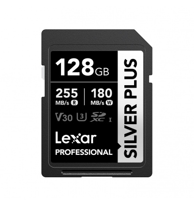 Lexar 128GB Pro SILVER PLUS SDXC C10 V30 U3