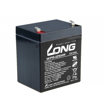 LONG baterie 12V 5Ah F1 HighRate (WP5-12SHR)