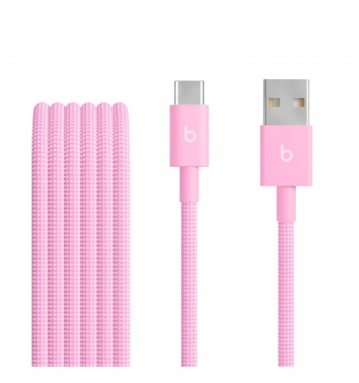 Beats USB-A / USB-C Woven Cable (1.5m)- Power Pink