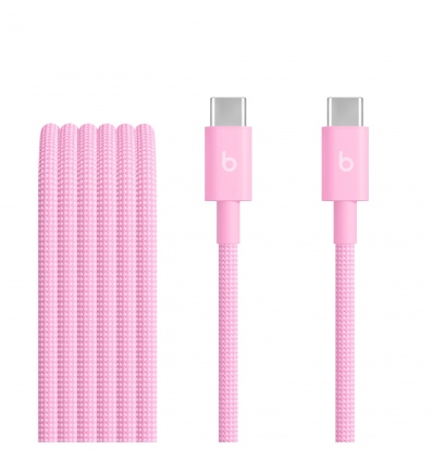 Beats USB-C / USB-C Woven Cable (1.5m)- Power Pink
