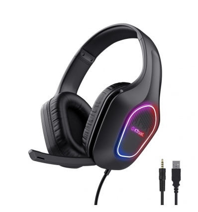 TRUST GXT416 ZIROX LED HEADSET BLK