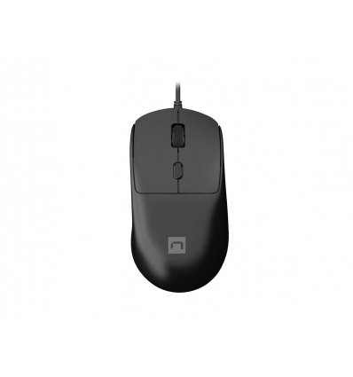 Natec laserová myš HAWK 2/Kancelářská/Laserová/2 400 DPI/Drátové USB-A/Černá
