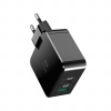 Mcdodo nabíječka 220V, USB / USB C Power Delivery, 30W, bez kabelu, černá