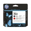 HP 744 Tisková hlava, černá a červená, F9J88A