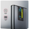 AXAGON EEM2-SD2, USB-C 10Gbps externí box s displejem pro M.2 NVMe/SATA SSD, bezšroubkový, stříbrný