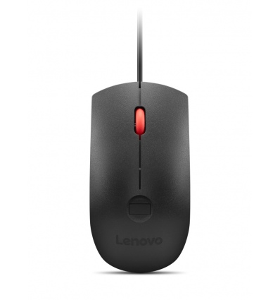 Lenovo Fingerprint Biometric USB Mouse Gen 3/Kancelářská/Optická/2 000 DPI/Drátové USB-A/Černá
