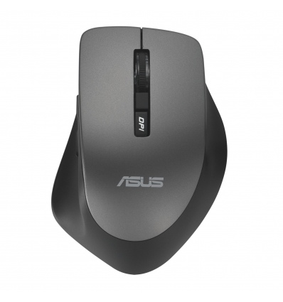 ASUS WT425/Ergonomická/Optická/Pro praváky/1 600 DPI/Bezdrátové USB/Šedá